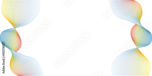 Vibrant double helix dna structure with rainbow colors