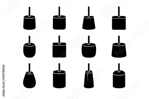 Storage vector holder icon image bathroom clean tidy simple concept generation concealed