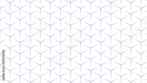 Modern Blue Geometric Hexagonal Seamless Pattern