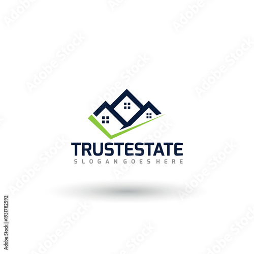 TrustEstate House Shield Logo