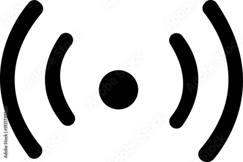 Wireless and wifi icon. Internet connection, Wi-fi signal, wireless, connect, podcast, access - stock vector. isolated on transparent background.