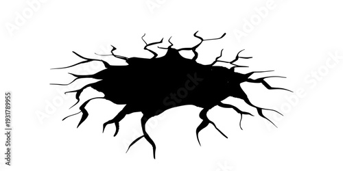 Deep Hole Ground Crack Effect for Gritty Urban Surface Design.