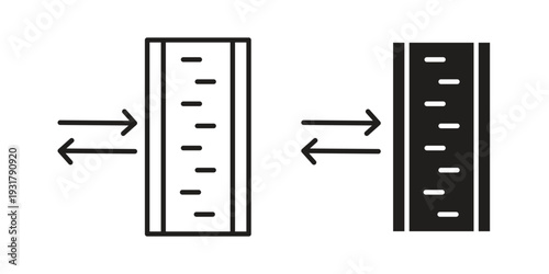 Insulation icon set. Linear style. Vector icons