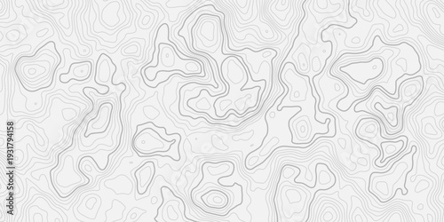 Geographic Topographic Map Illustration with Minimal Contour Line Texture
Seamless Abstract Mountain Relief and Elevation Pattern Design