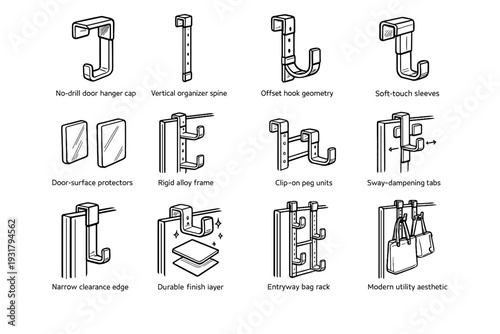 Vector cap over utility layer aesthetic icon bag geometry door sleeves units