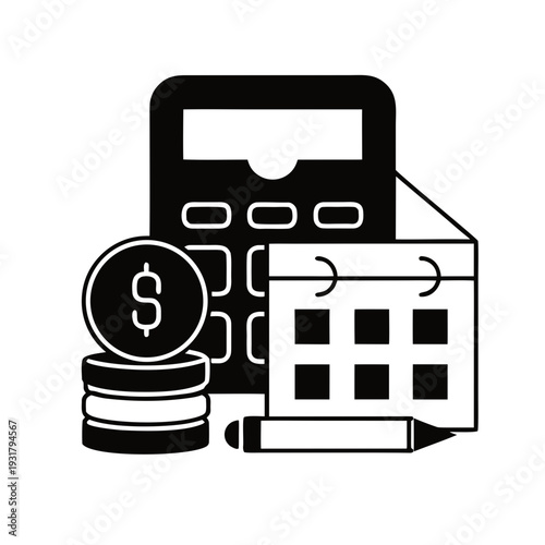 Financial planning and budgeting concept