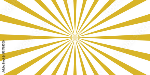 Golden Yellow and White Radial Burst Background with Clean Stripes for Elegant Designs and Bright Graphic Applications