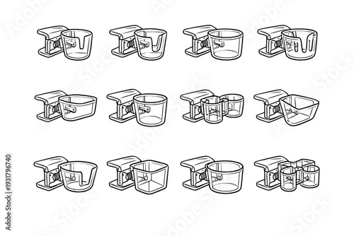 Modern body clear vector clip kitchen icons form icon look utensil attachment