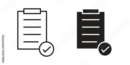 Result icon set. Linear style. Vector icons