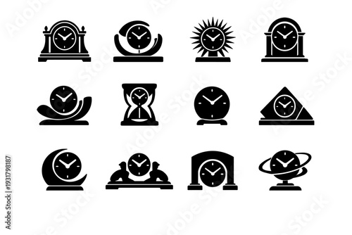 Ornament home refined desktop desk sculptural tabletop outline vector stylish icon element