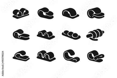 Simple form holder modern image proportions icon vector generation clean silhouette soft