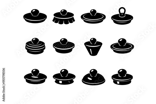 Grip silicone soft texture image tab vector simple pull retention generation tapered