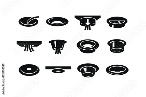 Hidden trim vector generation drop underside ring simple grommet image cable outlet