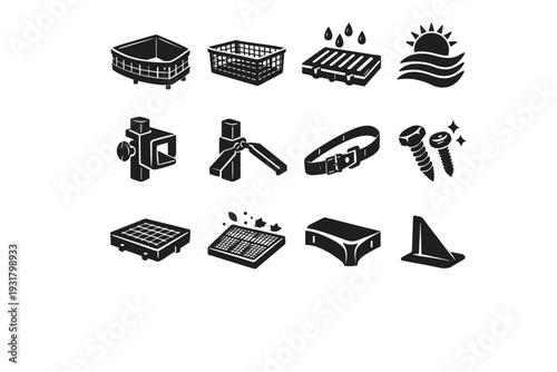 Corner simple icon post outdoor vector drainage coat fastener anchor image generation