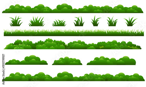 set of grass