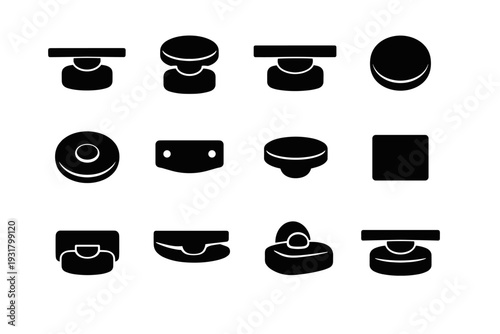 Form generation soap simple minimalist modern holder vector image discreet icon plate