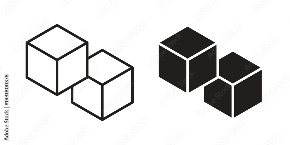 Obraz premium Sugar icon set. Linear style. Vector icons
