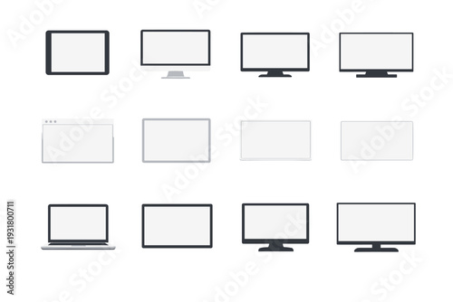 Slab unit basic digital plain vector generation form simple panel icon image