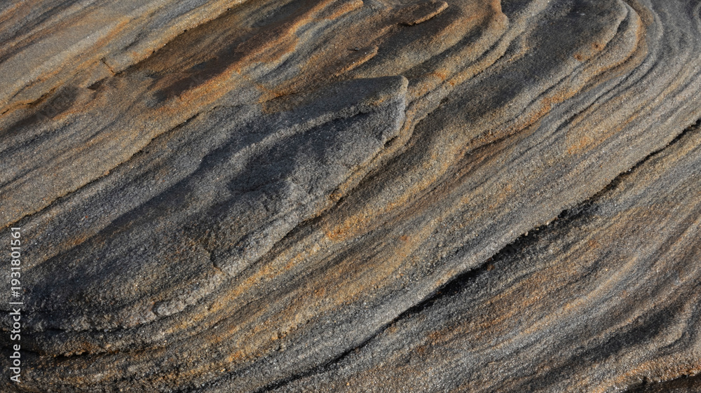 Fototapeta premium Layered rock formations texture background