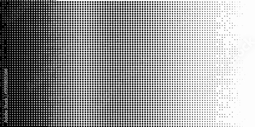 Gradient halftone pattern transitioning from black to white with dots