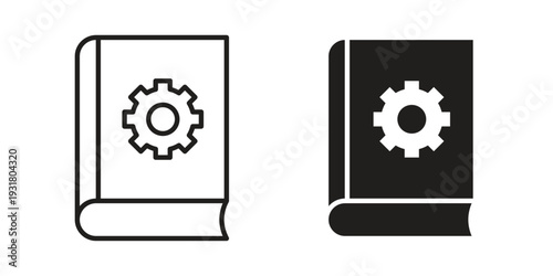 User guide icon set. Linear style. Vector icons