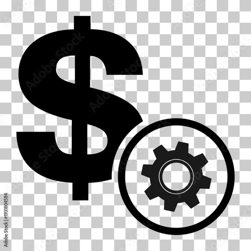 Dollar money symbol, business usa cash icon, save currency bank sign, vector illustration .