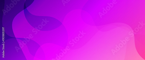 Vibrant Magenta and Purple Fluid Gradient. A modern abstract vector background featuring smooth, overlapping organic waves in neon pink and deep violet. Ideal for trendy branding and app design.