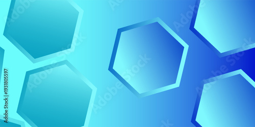 Abstract hexagon background with gradient color . Technology polygonal design . Vector