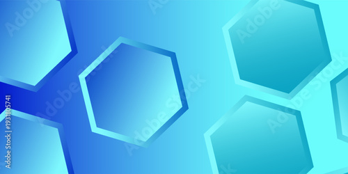 Abstract hexagon background with gradient color . Technology polygonal design . Vector