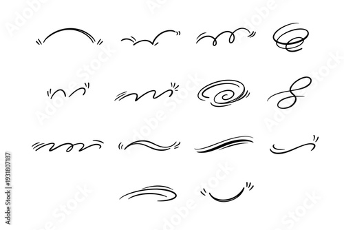 Vector curve generation playful hop image simple spin loop sweep arc jump