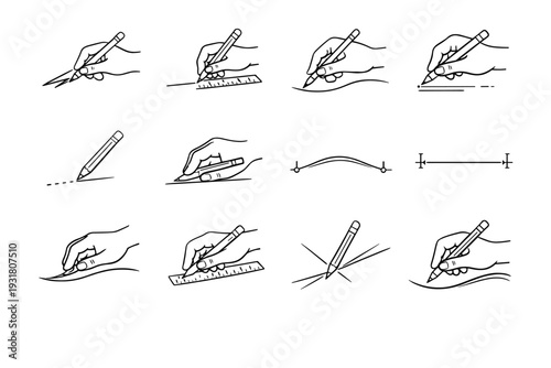 Planning curve generation intentional stroke confident image vector icon comforting steady gentle