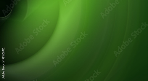 Fotografi A vibrant green abstract background with a smooth gradient and curved lines