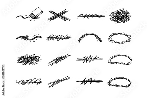 Image forced correction simple arc vector generation icon line flawed rough edit