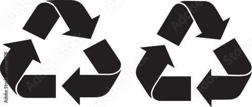 Recycling symbol logo