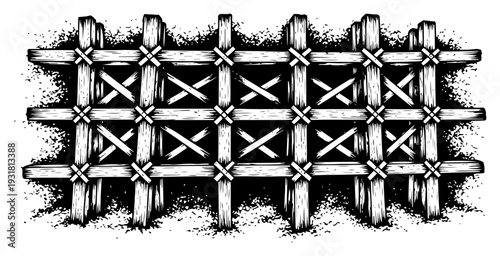 Symmetrical perspective view of a circular stadium tunnel with seating rows