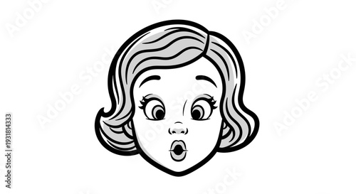 funny cartoon skull face mask illustration of a smiling evil character with big teeth and eyes in black vector style