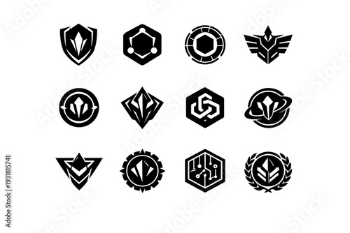 Badge emblem token generation seal insignia vector universal generic image responsive icon