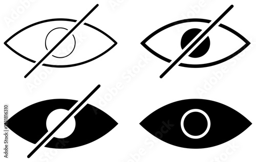 sensitive content censored vector icons