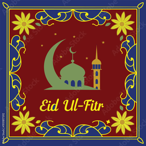 Modern Number 82 Vector Graphic Illustration