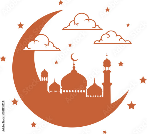 Brown illustration of earth layers with grass and cracked rock patterns, a geological cross-section for nature and science themes