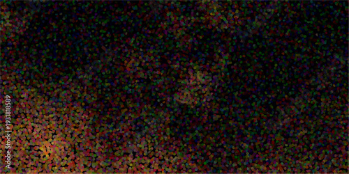 Dark Abstract Stippled Texture with Subtle Colorful Dots and Black Background for Design vector illustration