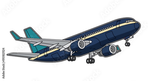 Airplane Commercial Jet Transport.