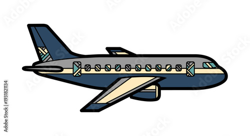 Airplane Commercial Jet Travel.