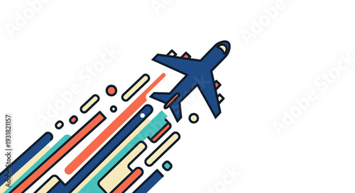 Airplane in Motion Graphics.