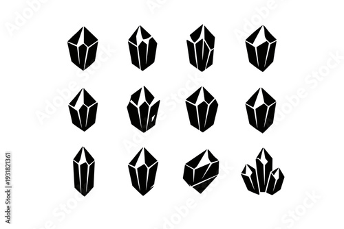 Dashboard generation image shard vector sign digital system obsidian interface scalable simple