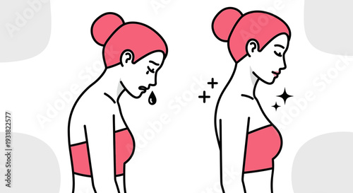 Breast Augmentation Before and After: Woman's Transformation from Sadness to Confidence with Enhanced Bust