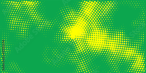 Dots halftone yellow green color pattern gradient texture background. modern dot vector design eps10