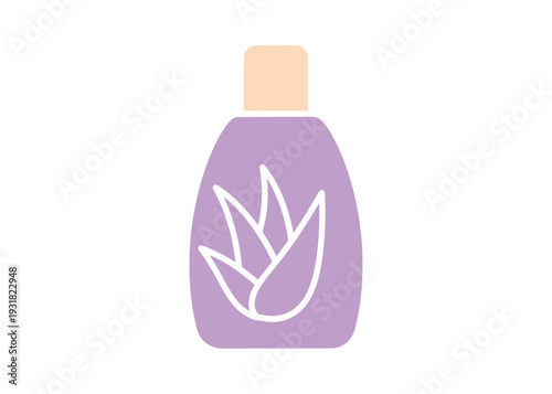 Skincare and dermatology treatment glyph illustration.