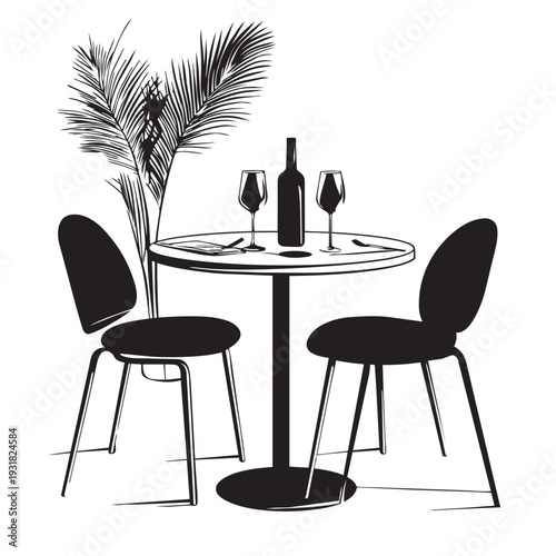 table and chairs
