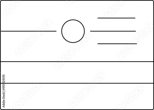 Set of 1 UI element vector, wireframe interface symbol
